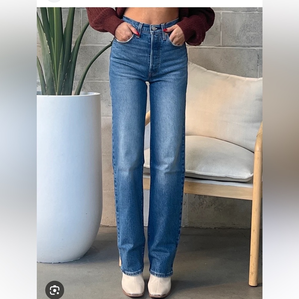 Levi's ribcage straight ankle